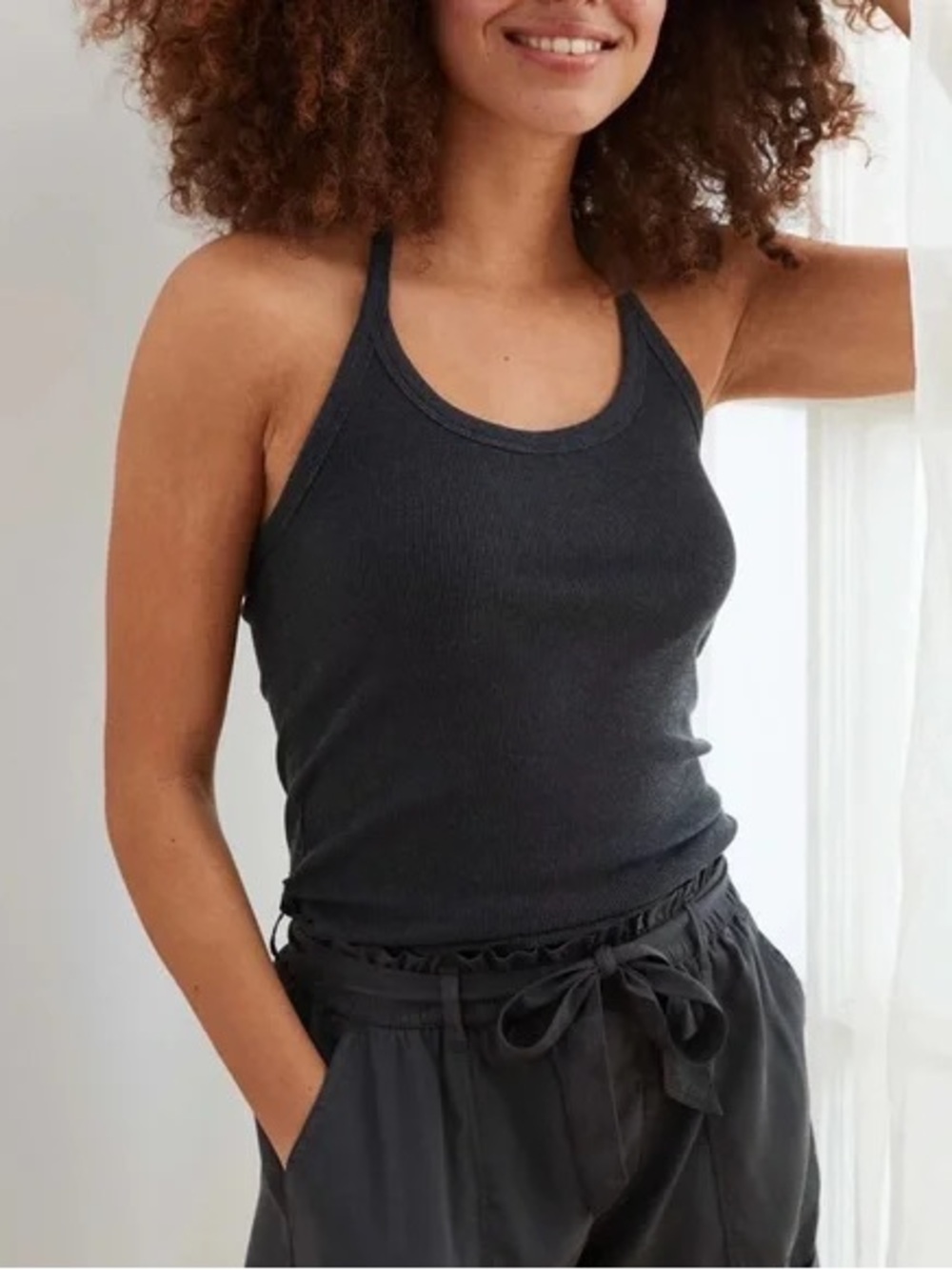 Aerie Gray Halter Top NWT Size S